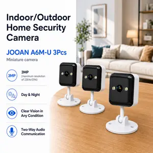 JOOAN 3 Pack 3MP HD Wireless Outdoor Security Cameras, Battery Powered 2.4GHz WiFi Camera with 65ft Night Vision, 2-Way Audio, Motion Detection Alerts, MicroSD/Cloud Storage for Home Yard outdoorfun