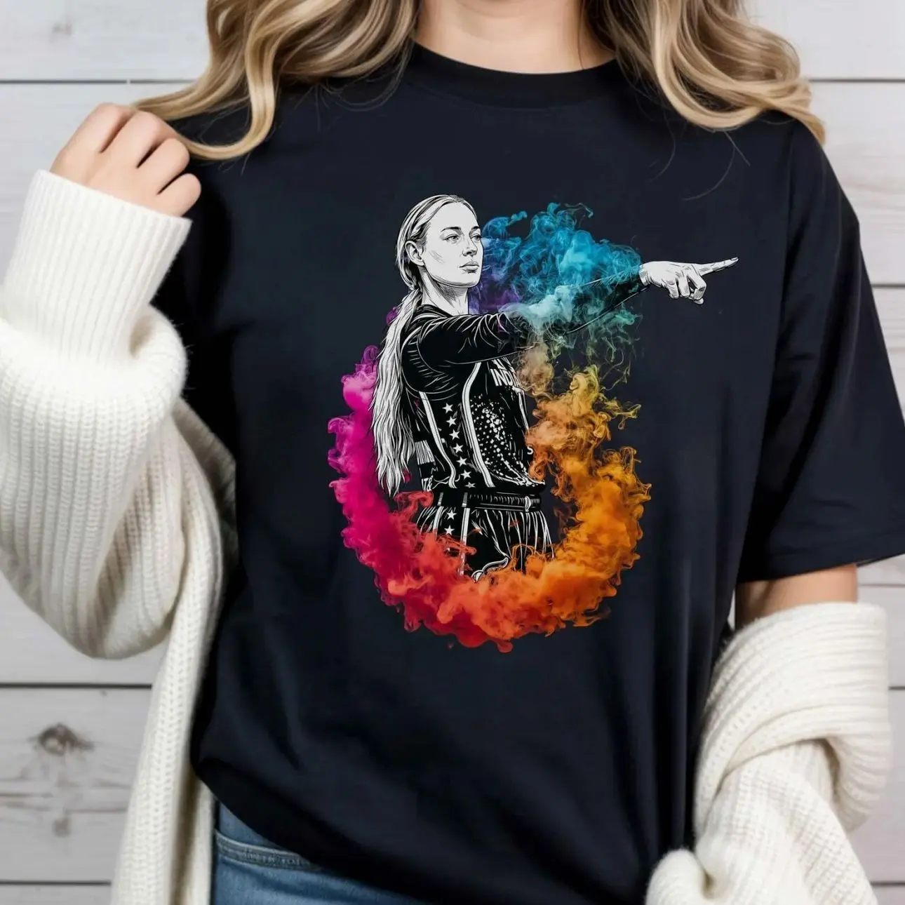 Sophie Cunningham pointing shirt