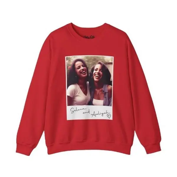 Vintage Selena & Aaliyah Graphic Tee & Hoodie Set - One In A Million Style For Fans Of 90s Fashion Sweater
