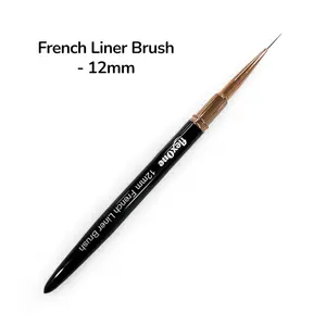 FlexOne French Liner Brush - Perfect French Nails any Shapes - Deep French Painting Brush - Thick Liner Brush Nail