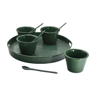 Temp-tations Woodland Round Stoneware Serving Set