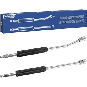 Washer Extension Wand, Anti-Slip Grip Power Washer Lance for  Washing, Curved Angled and Straight Wand Replacement, 2 Pack, 1/4'' Quick Connect