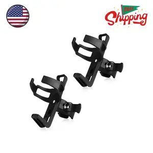 2 Pack Bike Water Bottle Holders No Screws, 360 Degree Rotatable