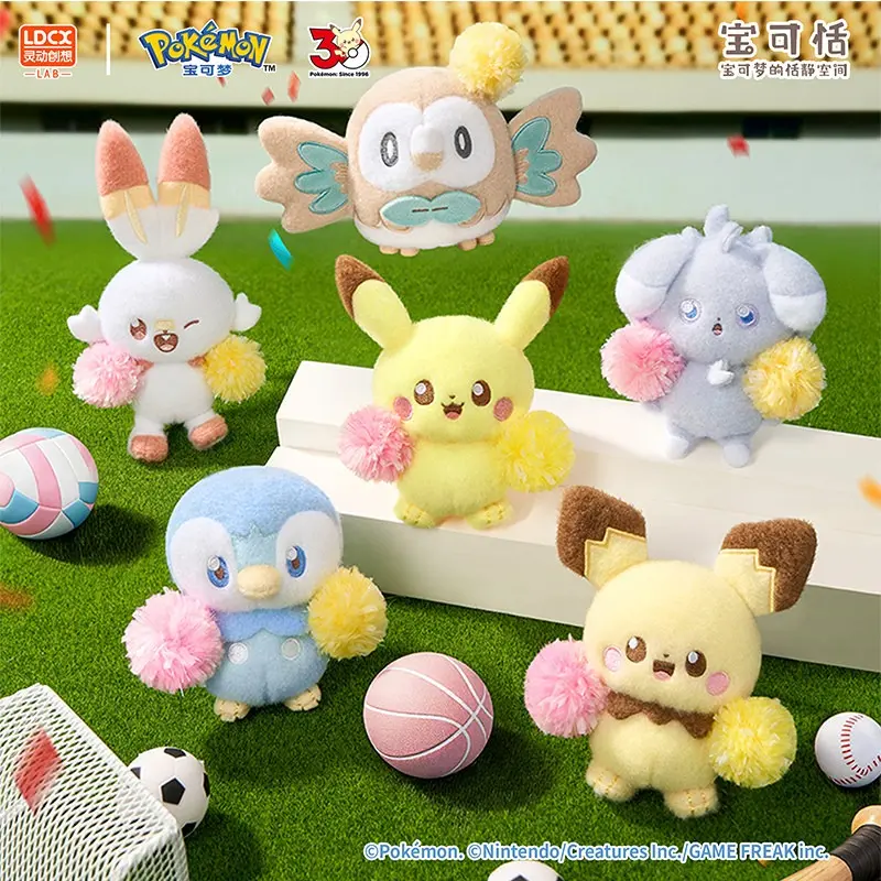 Pokémon Joyful Cheer Team Plush Blind Box Charms Adorable Pom-pom Cheerleader Design Delicate Backpack Pendant Lovely Desktop Display Toy And Daily Accessory For Anime Enthusiasts