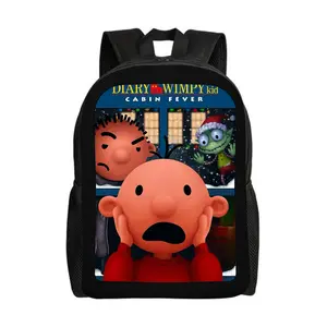 Diary-of-a-Wimpy-Kid--Backpacks for Girls, Cute School Backpack, Aesthetic Bookbag for Teens, Lightweight Classic Backpack for Travel, Work, Picnic A-6