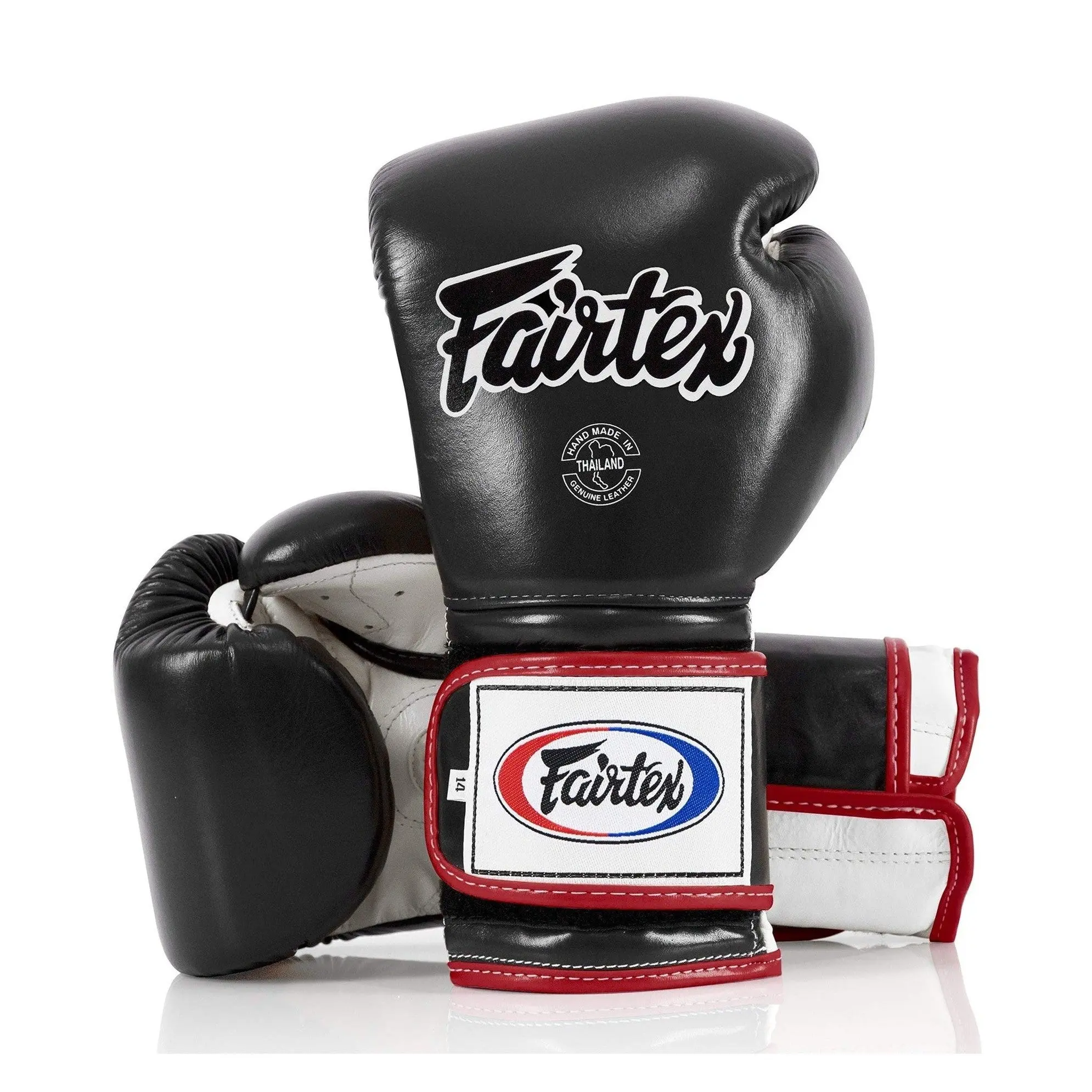 Fairtex BGV9 Mexican Style Premium Leather Muay Thai Boxing Gloves, Protective Gear with Multi-Layer Padding for Heavy Hitters & Training