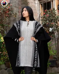 Half Moon Sheep Wool Poncho. Handmade Sheep Wool Poncho. Closed in the front with Hood. Created by Indigenous Hands.Machine Washable