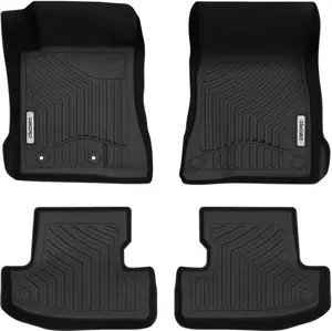 OEDRO TPE Floor Mats fits 2015-2021 Ford Mustang, All Weather, Waterproof