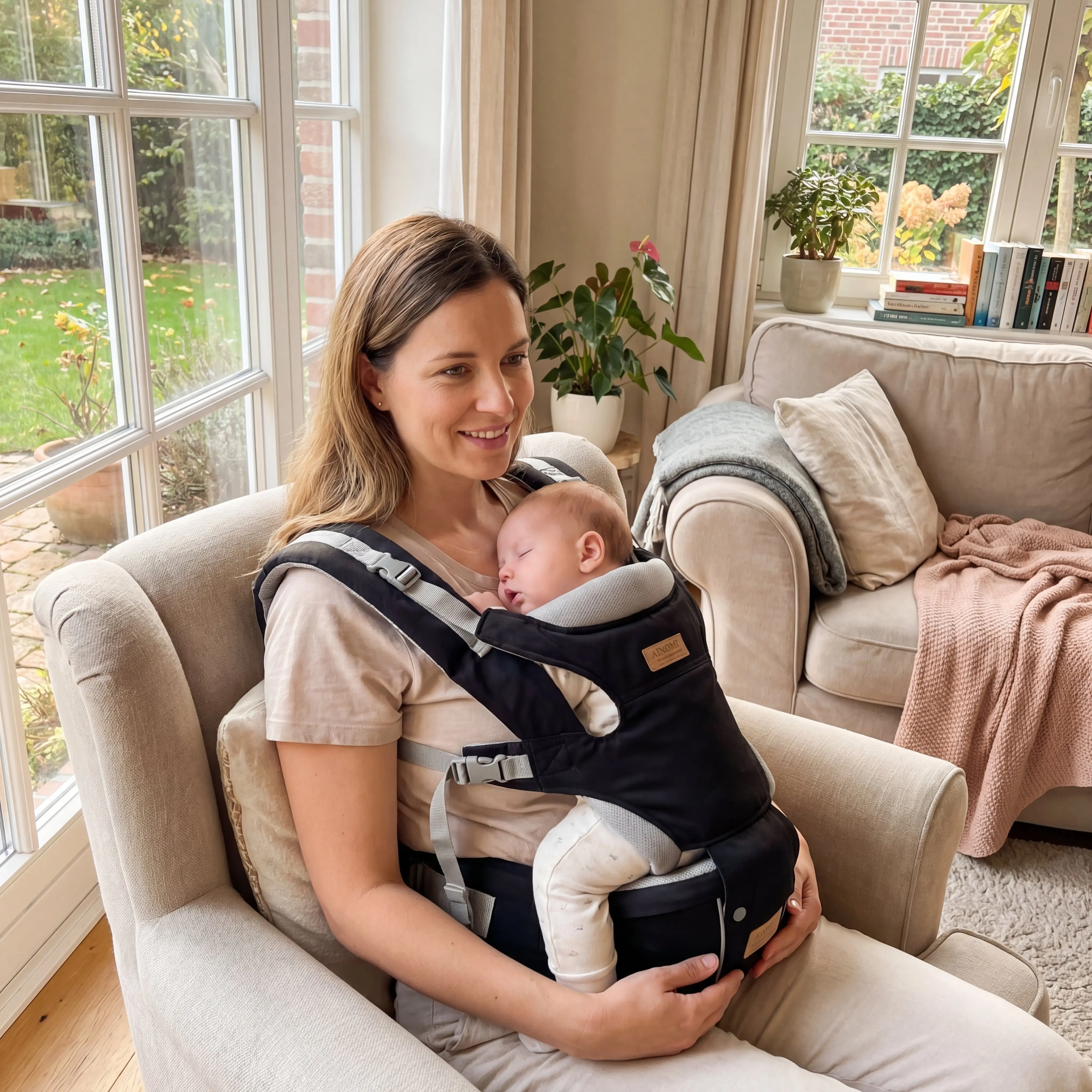 Baby Carrier Newborn to Toddler (0–36 Months, 7–36 lbs) – Infant Carrier with Hip Seat & Wrap | Mesh Front -Facing Backpack for Mom & Dad | Shower Gift/For Moms Under 70kg (150lbs) multifunctional lumbar support fit ergonomic Postpartum mother day
