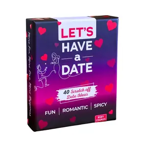 Risky Game Studios Let’s Have a Date Game | Scratch-Off Date Night Cards for Couples | 40 Fun At-Home & Outdoor Activity Ideas | Couples Game