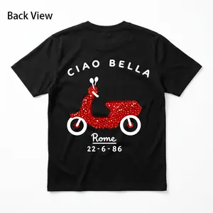 Rome Print T-Shirt |   Short Sleeve Crew Neck Casual Top for Women, Fashionable Spring/Summer Collection