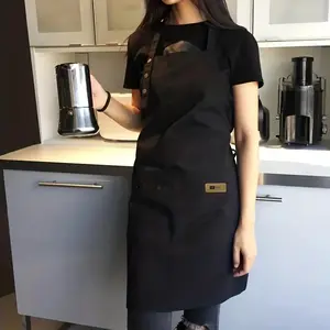 Adjustable Size Waterproof & Oil-proof Apron, 1 Count Kitchen Cooking Apron, Durable Apron for Barbecue, Cafe, Beauty Shop, Restaurant