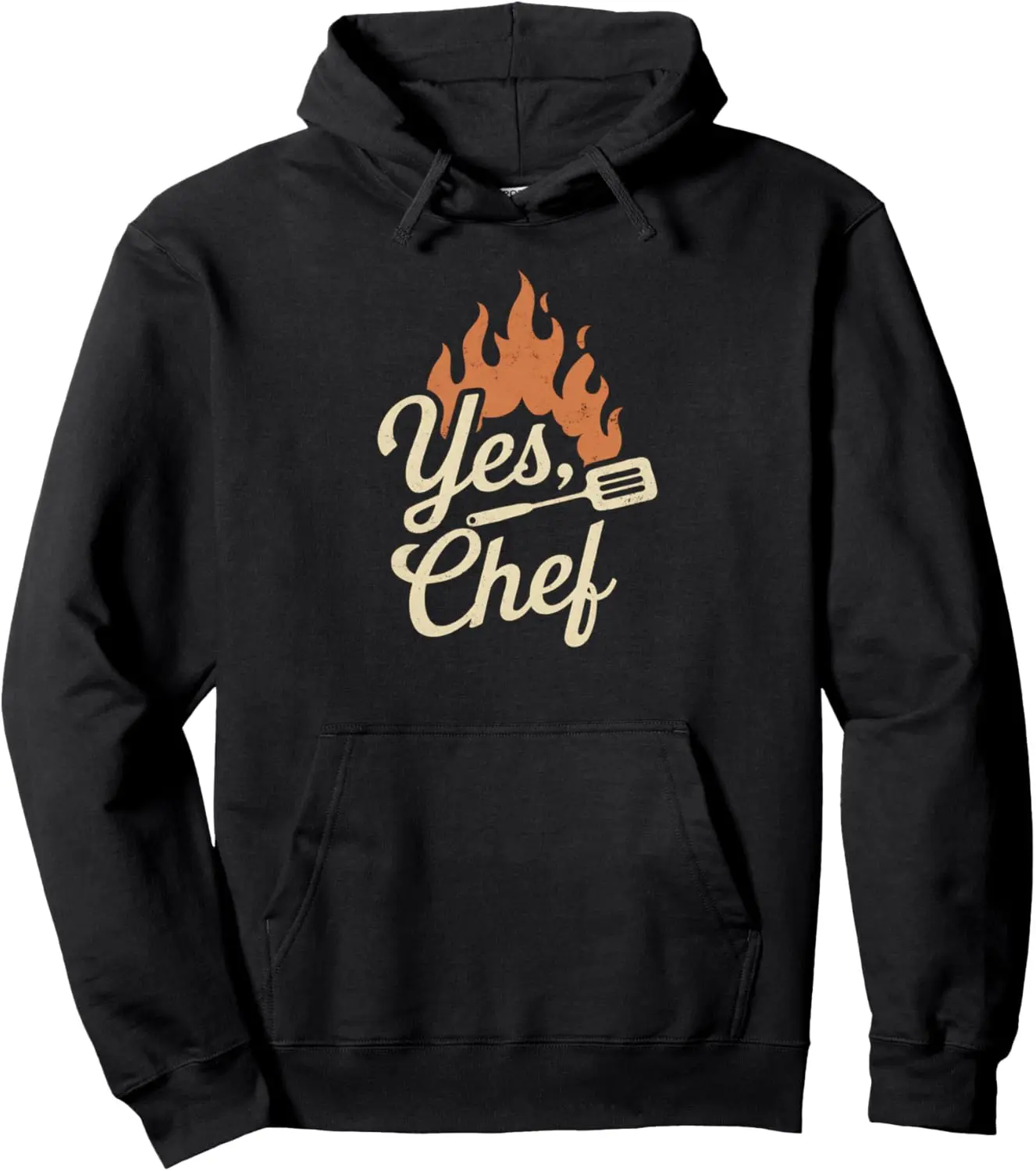 Yes Chef Design for Cooks, Chefs, Waiters, Restaurant Staff Pullover Hoodie 2