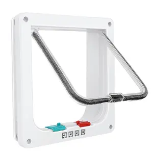 An ultra-thin cat flap suitable for windows, pet doors, and sliding doors, with customizable entry options, a secure pet door with a four-way lock, and a weatherproof cat flap for thin doors and walls.