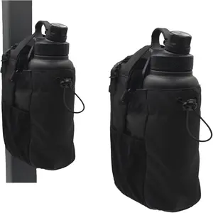 Magnetic Gym Bag for Women Men, Magnetic Water Bottle Holder with Strap and Phone Pocket for Gym, Garage, Travel, Crossbody Bottle Carrier, Magnets Gym Gifts for Men