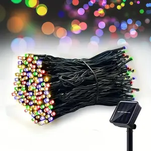 Outdoor Solar LED String Lights, LED Lighting, 80 Feet 200 Leds, Ip65 Waterproof Flashing Fairy Lights for Garden Patio Christmas Decorations