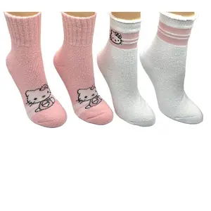 Ladies' Set of 2 Character Cushioned Crew Socks