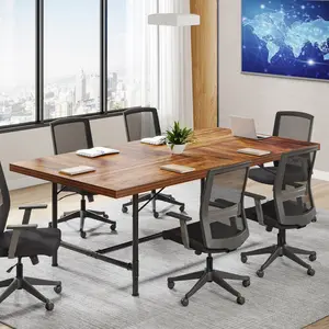 TRIBEWOOD 6FT Conference Table, Rectangle 70.8" W x 35.4" D Meeting Table, Seminar Table for Office Conference Room