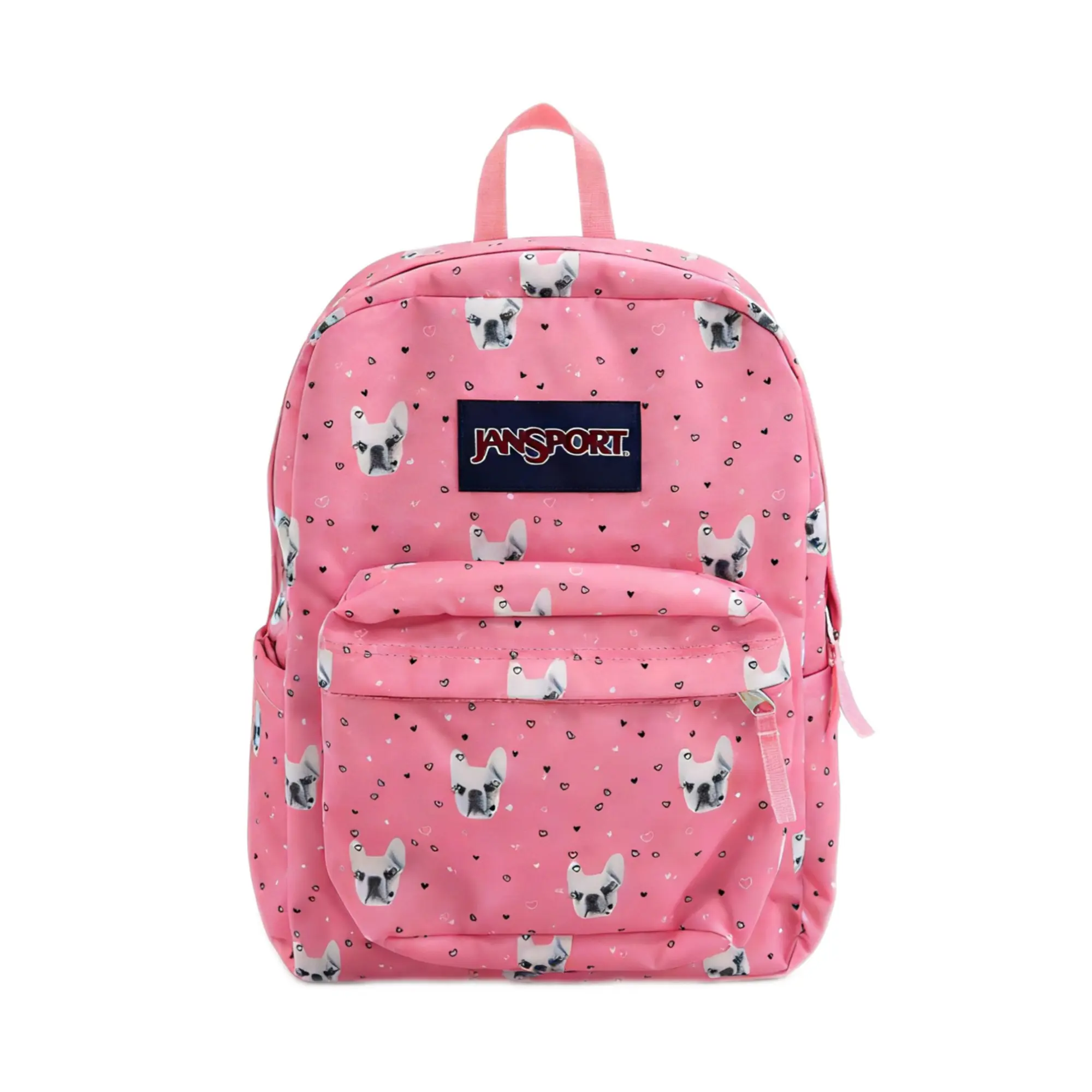 Jansport SuperBreak All-Over Printed Casual Polyester Daypack for Teen Girls, Lightweight Backpack for School & College Commute with Zip Pockets