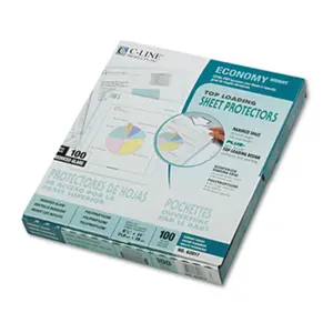 212 MAIN Top-Load Poly Sheet Protectors - Economy Gauge, 11x8.5 in, Reduced Glare, Page Protection, 100 Sheets/Box