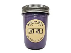 Love Spell | Scented Soy Wax Candle | Woodsy Berries Perfume Body Spray Girlfriend Scent | Housewarming Birthday Wedding Gift