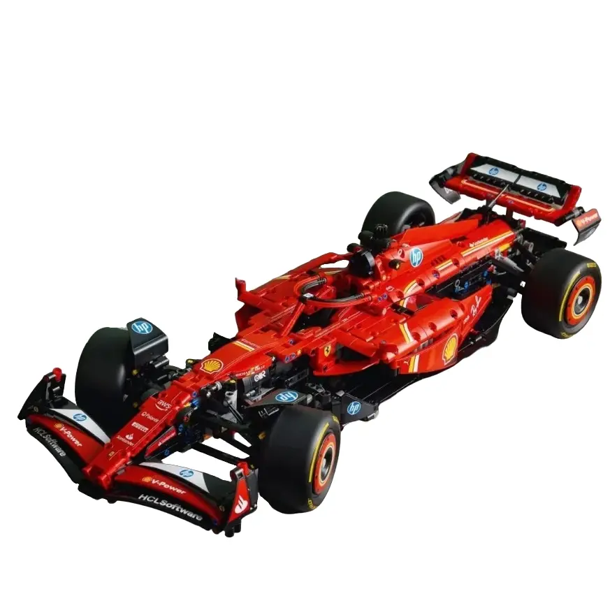 Valentine's Day Ferrari Sf-24 F1 Racing Model Building Kit, DIY Assembly Car, Ideal Gift for Formula One Sports Enthusiasts, Number 42207
