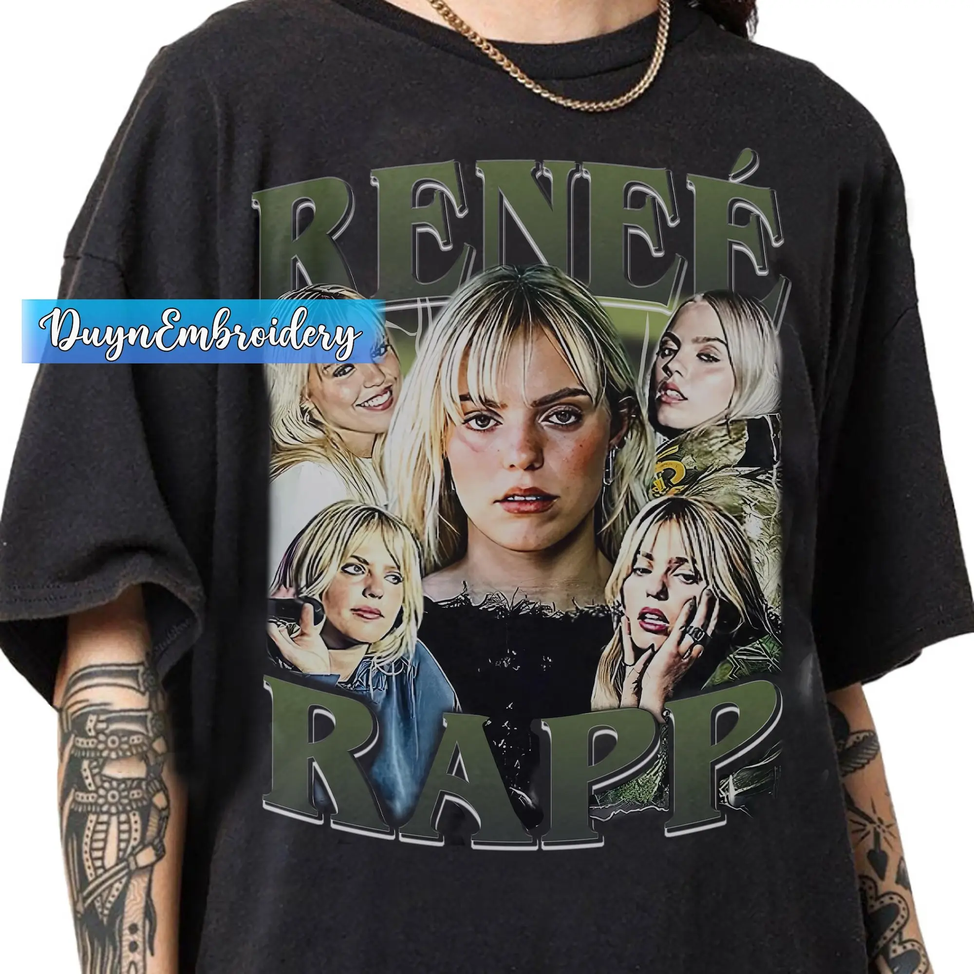 Vintage 90s Graphic Style Renee Rapp T-Shirt, Renee Rapp Bootleg Rap T-Shirt, Retro Renee Rapp Music Gifts For Man And Women Unisex T-Shirt