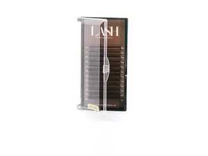Cashmere Mocha Brown Volume Lashes - Rich Espresso-Toned Lightweight Flexible Fibers for Natural Subtle Look Ideal for Lighter Hair and Skin Tones