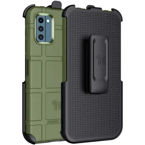 Case with Clip for Nokia C300 Phone, Nakedcellphone Special Ops Armor Rugged Shield Protective Cover and [Rotating Ratchet] Belt Hip Holster [Matte Grip Texture]