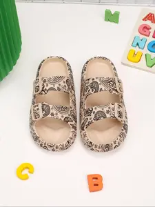 Women's Paisley Print Slides, Casual Comfortable Non-slip Beach Slippers, Fashionable Slippers for Indoor & Outdoor Wear, Walking Shoes