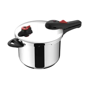 SUPOR Stainless Steel Pressure Cooker 6L 22cm YSRA5 - High-Pressure Cooker for Stewing & Fast Cooking
