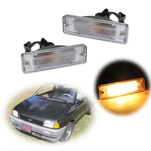 2pcs Clear Marker Signal Blinker Corner Parking lamps Lights For Mazda 323 626 Pickup Truck,Replace OEM E8BZ 13368 A MA2530104