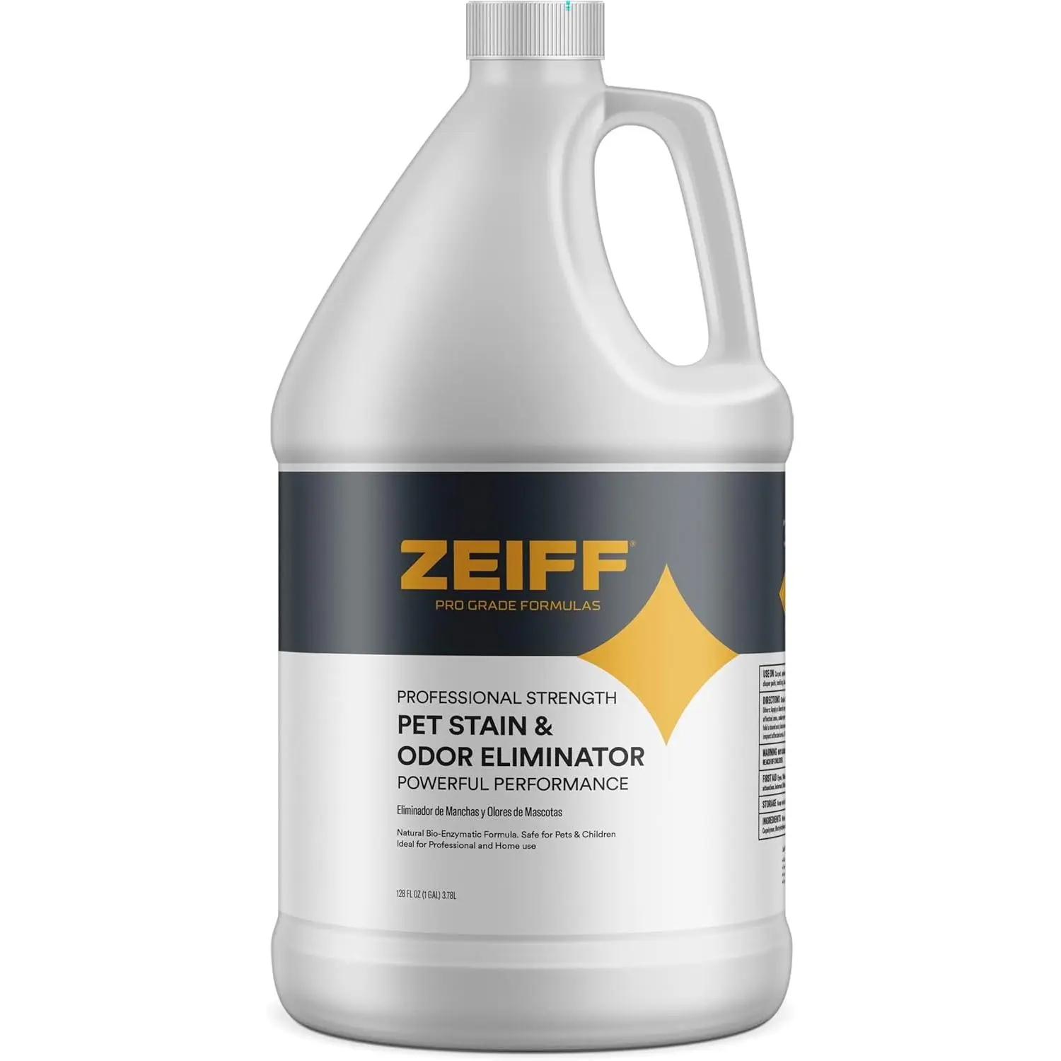 Pet Stain and Odor Remover - Pet Odor Eliminator for Home and Professional Use - Carpet Stain Remover - Pet Urine Enzyme Cleaner for Dog and Cat Pee, Feces, and Fluids - 1 Gallon