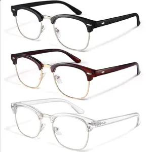 Computer Blue Light Blocking Glasses 3 Pack Blue Light Glasses Men Women, Anti Blu-Ray Clear Gaming Glasses Lenses