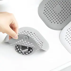 2/4/6-Pack Shower Silicone Drain Cover with Suction Cup Hair Filter, Bathroom and Kitchen Filtration Device, / Multi-Color Options