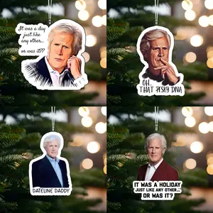 True Crime Keith Morrison Funny Memes Ornament For Christmas Tree & Car Hanging Double-Sided Arcylic Ornaments, Christmas Tree Decor, Holiday Gift