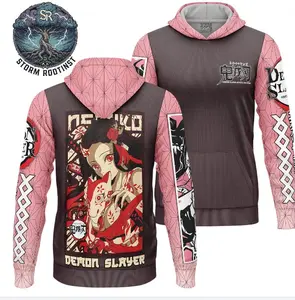 Kamado Nezuko Demon Slayer Streetwear Lightweight Hoodie, VIRAL Oversized Graphic Anime Hoodie - Aesthetic Comfy Baggy Sweatshirt TikTok Made Me Buy It #hoodie  #ziphoodie #Anime #demonslay