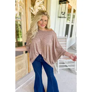 Morty Knit Dolman Sleeved Boat Neck Top *FINAL SALE*