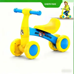 Bicycle Skateboard Balance Car, Toddler Balance Bike, Large Body Anti-Tip Design, Safe Material No Noise, Ideal for Kids Learning to Ride