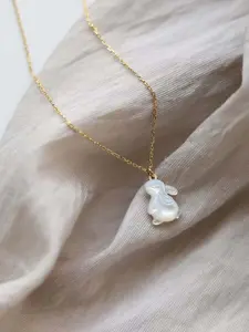 Cute Rabbit Design Pendant Necklace for Women & Girls, Fashion Jewelry for Party, Daily Clothing Decor, Trendy All-match & Exquisite Jewelry for Birthday Gift