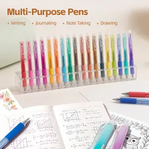 Colorful Erasable Gel Pens 0.7mm Fine Point Retractable Click, Smooth No Smudge No Residue Vibrant Ink, School Supplies for Students Note Taking Journaling Drawing Planner – Back to School Must Have Aesthetic Stationery ADHD Office Accessories tiktokshops