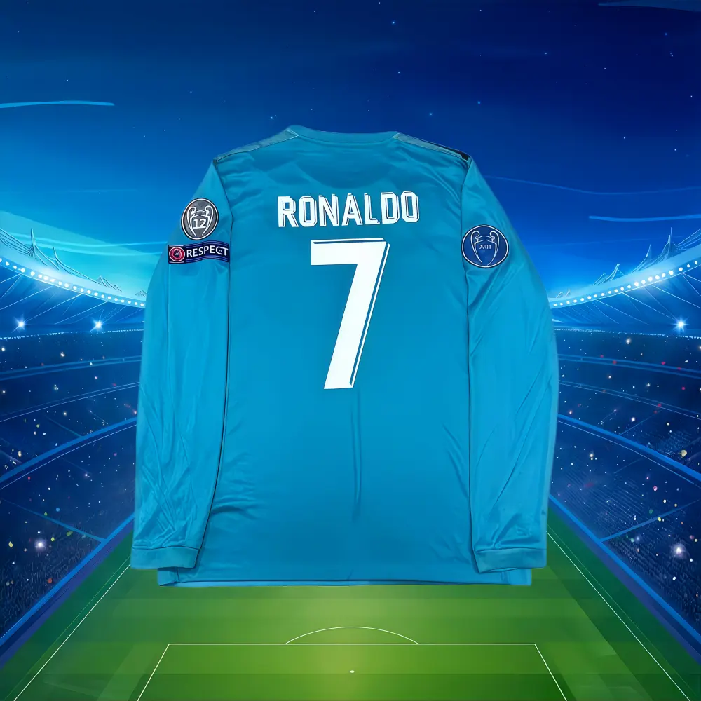 Fan Edition  Home/Away Retro Long-Sleeve C7 Ronaldo Soccer Jersey