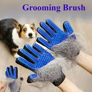 Gloves for Pet Grooming |   Silicone Gloves for Removing Hair And Massaging Cats And Dogs, Portable Hair Remover, Safe for Pets, Premium Grooming Care