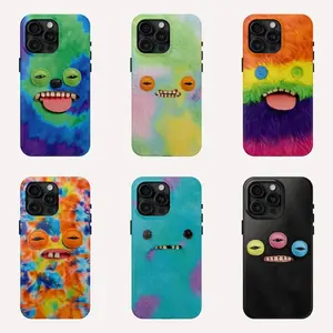 Funny Fuggler Ugly Monster Face Phone Case, Preppy and Cute Quirky Plush Creature Aesthetic Suitable for iPhone Samsung