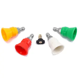 RIDGE WASHER Pressure Washer Nozzle Guard, Power Washer Nozzle Tips with Protector Holder, 5 Pressure Washing Tips with 1/4" Quick Connect, Orifice 3.0