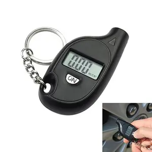 Mini Tire Pressure Gauge Meter LCD Digital Tire Pressure Gauge Tester Tool Key Chain Inspection And Maintenance Tool Auto Parts