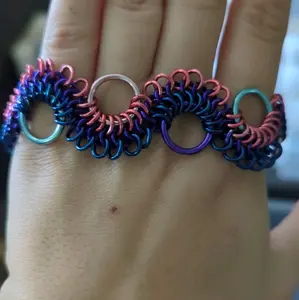 Custom Made-to-Order Stepping Stone Chainmail Bracelet