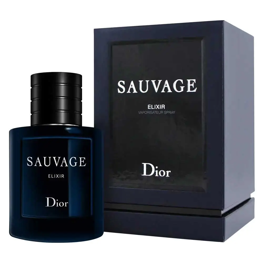 Christian Dior Sauvage Elixir Parfum For Men – 2.03 fl oz / 60 mL Retail Bottle, lavender, cinnamon, nutmeg, Gift for Him