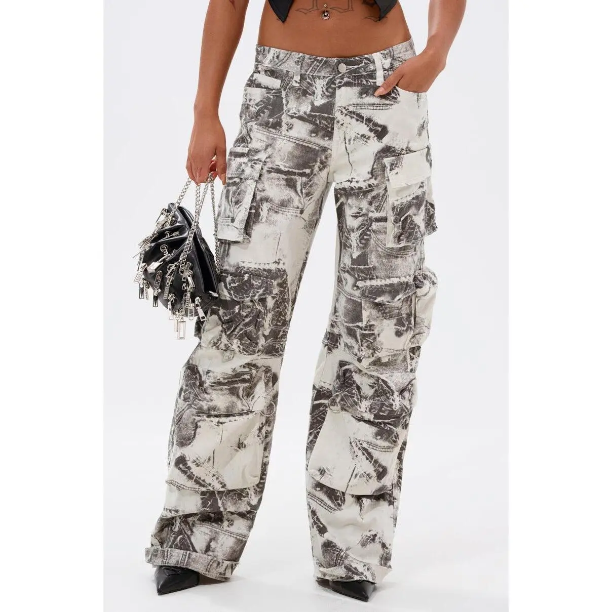 ASH OMBRE CARGO DENIM