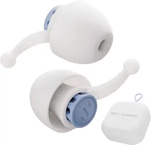 Sleep Ear Plugs - Quick 15-Second Ear Pressure Balance, 32 dB True Noise Reduction - Soft Silicone Tips in S/M/L/XL Sizes, NRR 19 Earplugs for Sleep, Study, Travel, Noise Sensitivity